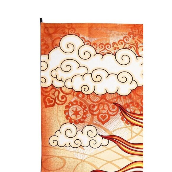 New Sun Moon and Ocean Tapestry Wall Hanging Art Gift 90x60 Celestial Clouds NIP - Picture 4 of 4